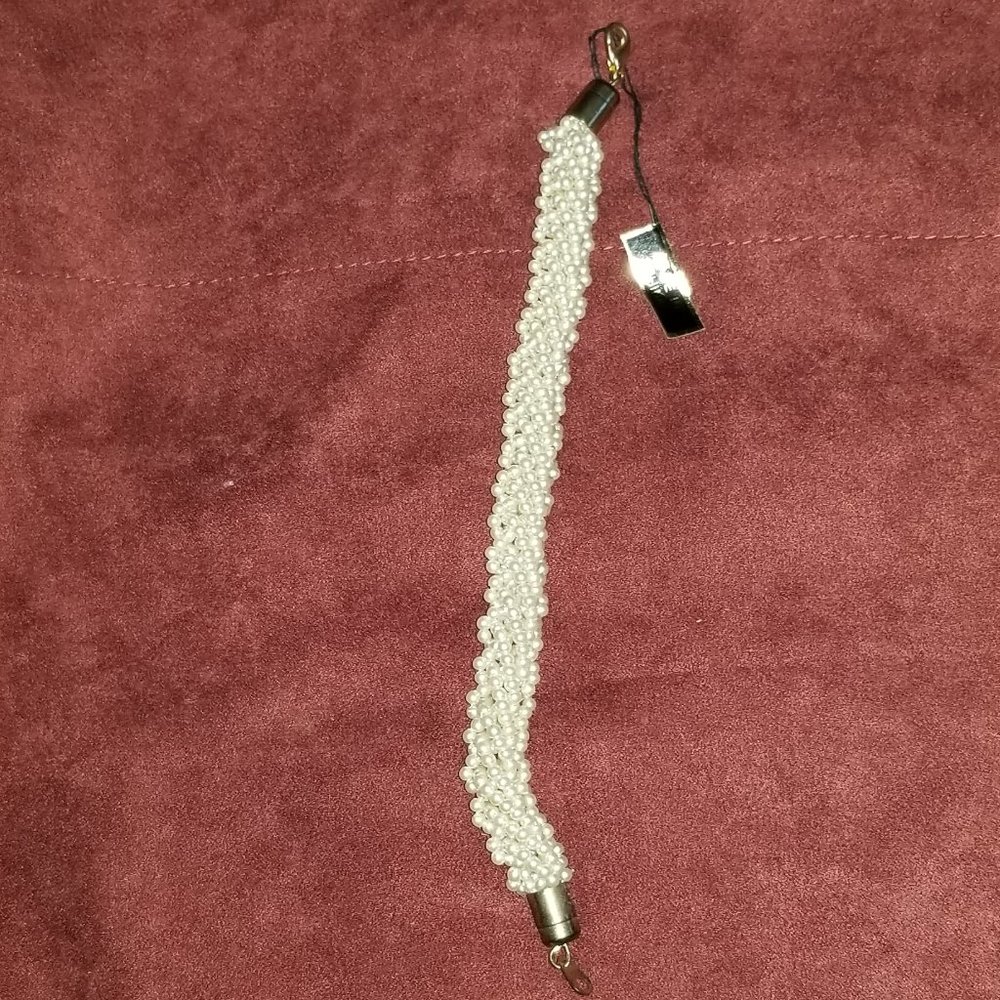 Faux pearl bracelet